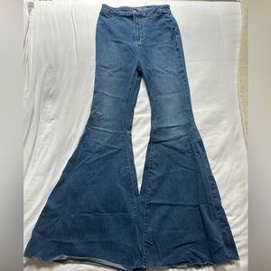 We The Free Dark Blue Flare Jeans